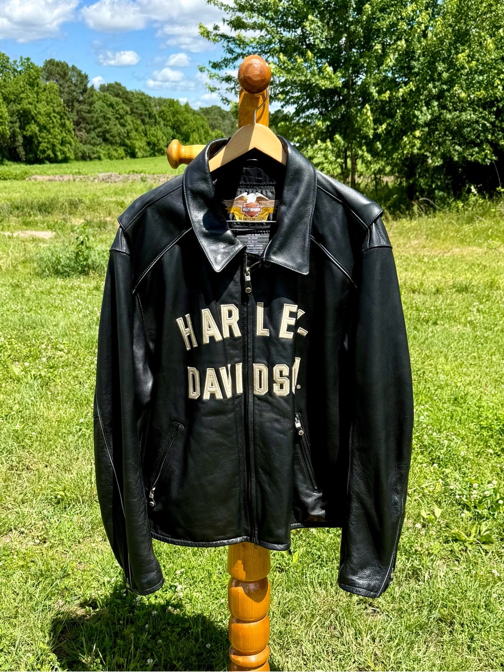 100th Year Anniversary Harley-Davidson Black Leather Jacket